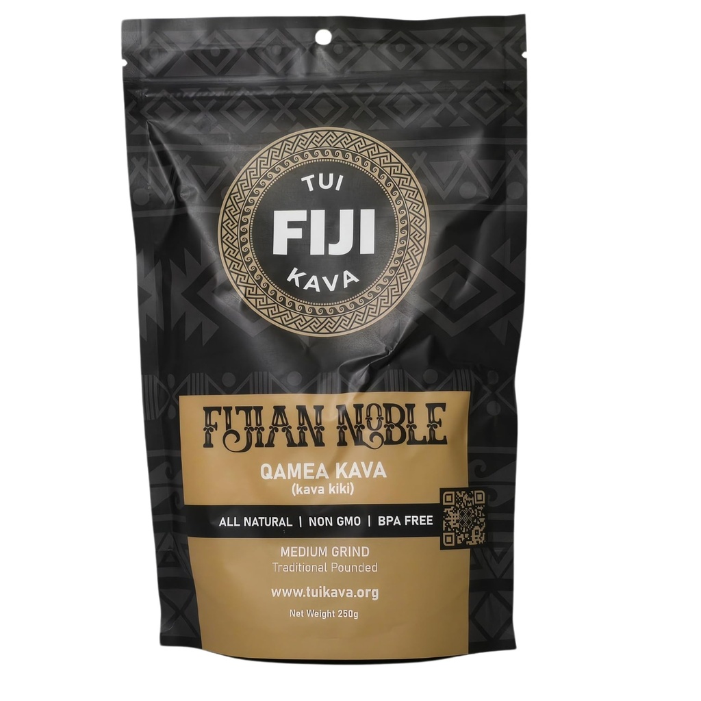 TUI KAVA PREMIUM WELLNESS KAVA - TRADIŢIONAL Fijian Noble Pounded Medium Grind 250g (8.8oz) - TRIAL 