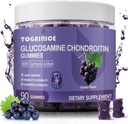 Glucosamină Chondroitin Gummies Zahăr gratuit,Extra Putere 1500mg Glucosamină cu MSM & Turmeric,Suplimente de sprijin comun pentru bărbaţi şi femei, pentru flexibilitate în comun şi sănătatea osoasă, 90 Conte V01