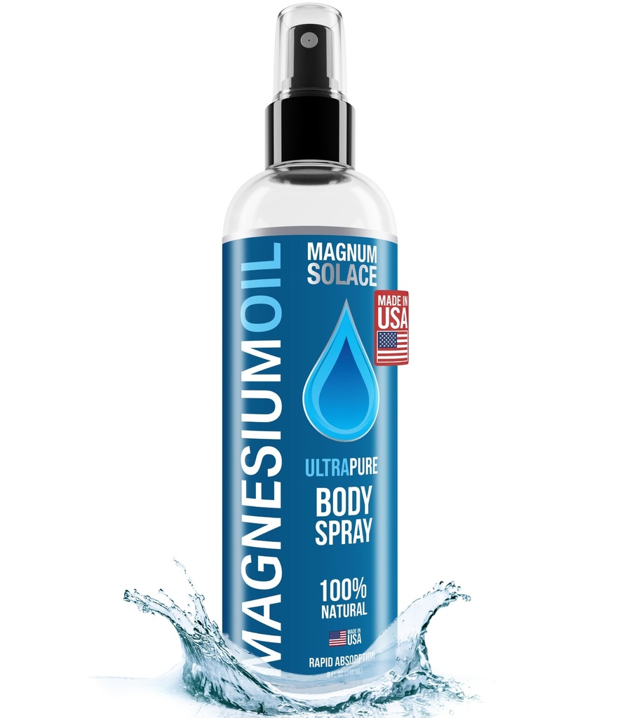 Spray de ulei de magneziu pur - 100% Spray de magneziu natural - sursa de mare