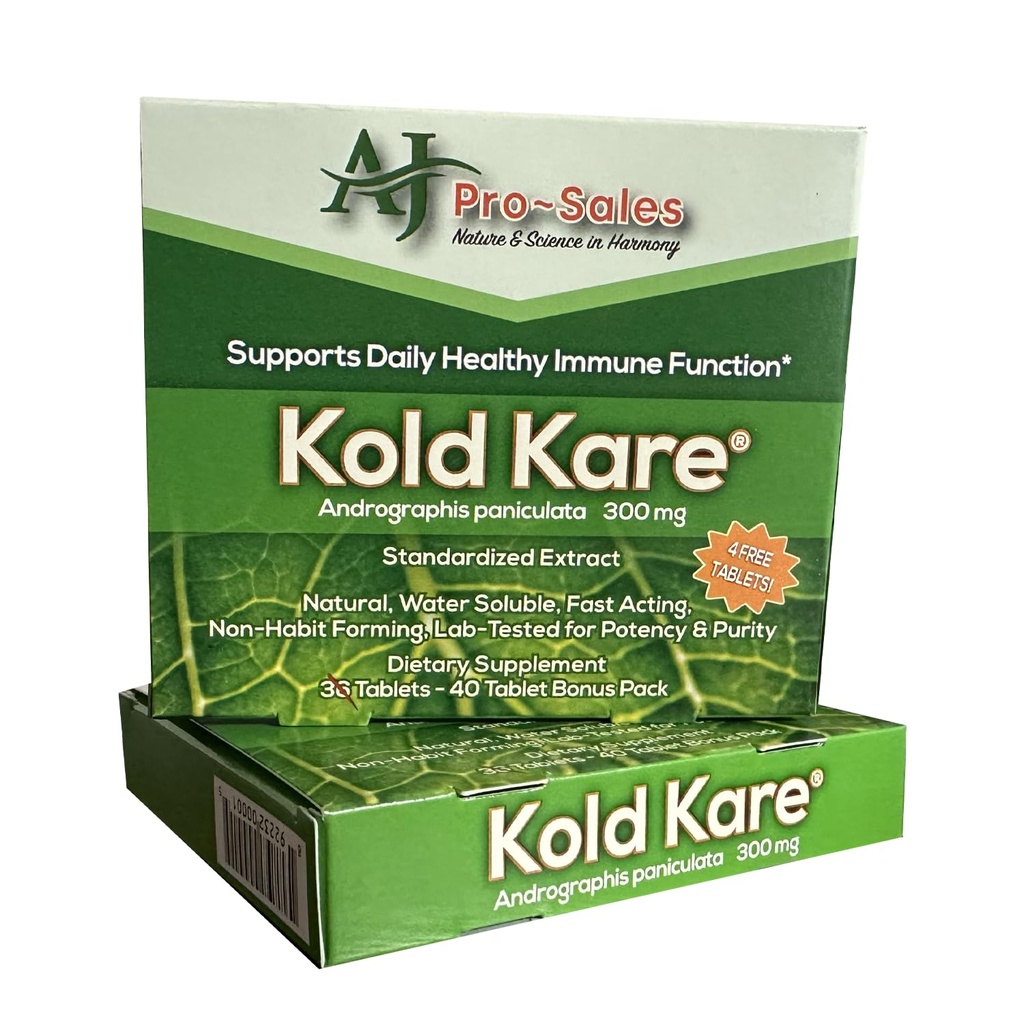 Kold Kare Daily Immune Health Function, 40 Count, Pack of 2 - Eficient Against Rece, Sinus, Alergia Simptome 