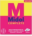 Midol Caplete complete, 24-Count (Pachet de 2), Pachet de mai Vary