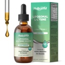 L-lisină lipozomal 1000MG picături lichide, Lysine Supplement pentru femei şi copii cu vitamina C, B6, D3, B12 & zinc Gluconat, Skin & Lip Health, Immune & Colagen Production Support, Lemon Flavor, 2 fl oz
