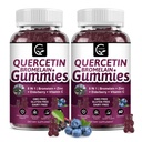 (2 ambalaj) Querbetin Gummies - Querbetin cu Bromelain 2378mg - Amestec cu Elderberry, Echinacea Purpurea Extract, Zinc, Vitamina C, D3,K2, Complex Suporturi Immune, Funcţia cardiovasculară şi respiratorie