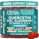Clean Querbetin Elderberry Immune Support Gummies 