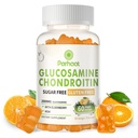 Glucosamină Chondroitin Gummies cu MSM & Elderberry Extra Putere - Suport comun, Suport Immun antioxidant pentru adulți, Bărbați și femei. Portocaliu