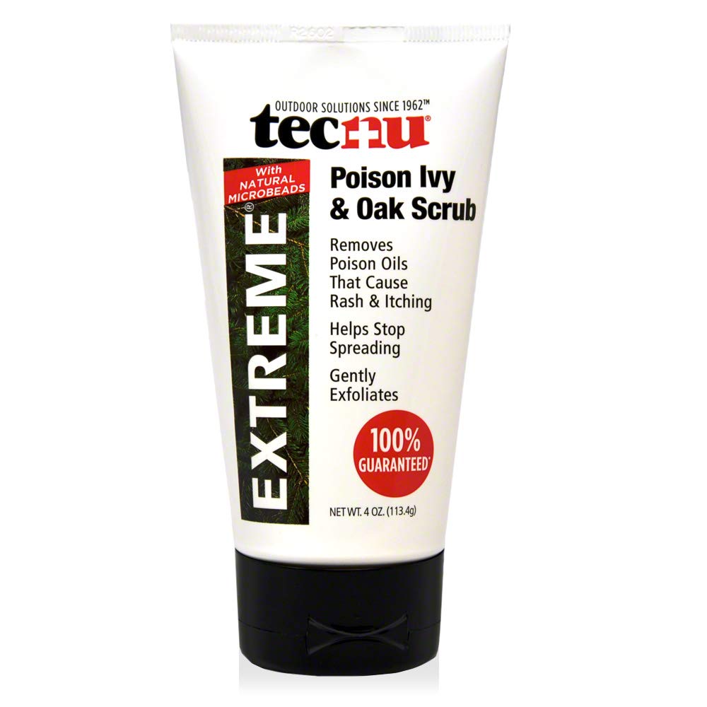 Tecnu Extreme Poison Ivy și Oak Scrub, elimină uleiuri vegetale otrăvitoare care cauzează erupții cutanate și mâncărimi, alb 4 Onces