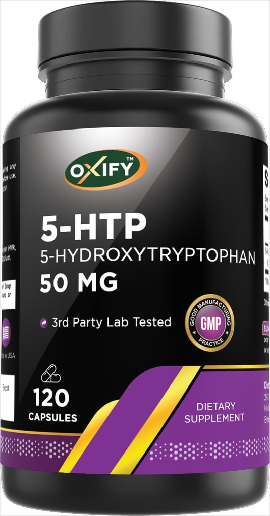 Oxify 5-HTP 5-Hidroxitriptofan 50 mg 