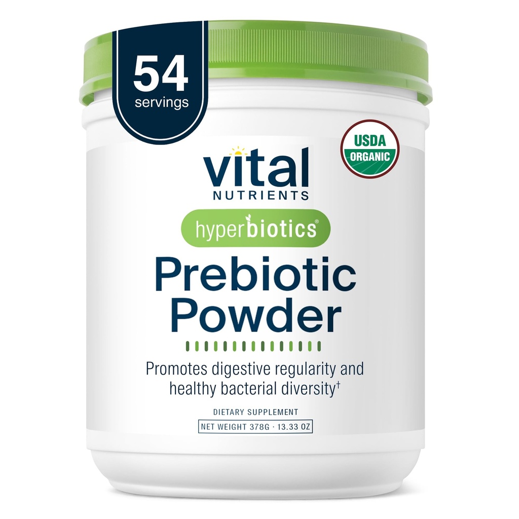 Hiperbiotice Vital Nutrients Organic Prebiotic Fiber Powder 