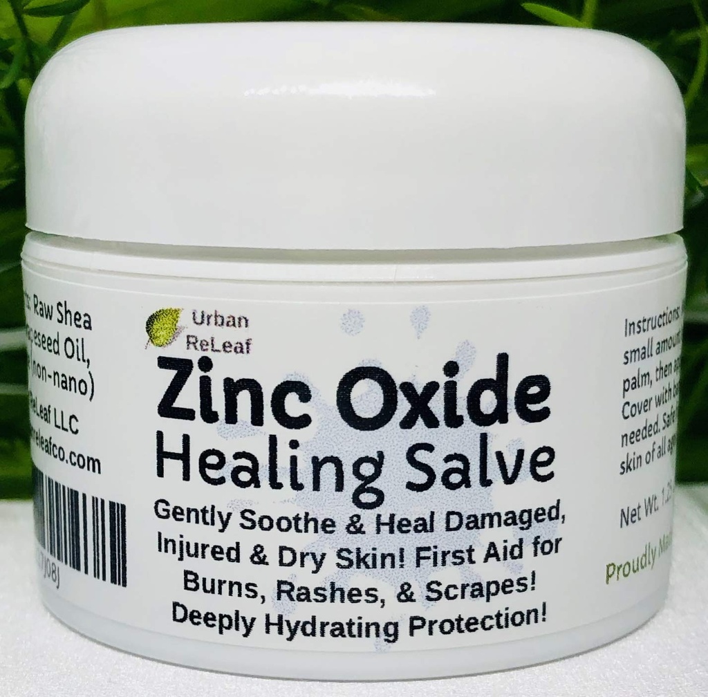 Urban ReLeaf Zinc oxid Salve ! Ușor Soothe & Protejate deteriorate, răniți și piele uscată! Primul ajutor, Burns, Rashes, Scrapes! Adânc de protecție hidratare. 100% natural! Calmează pielea delicată de toate vârstele.