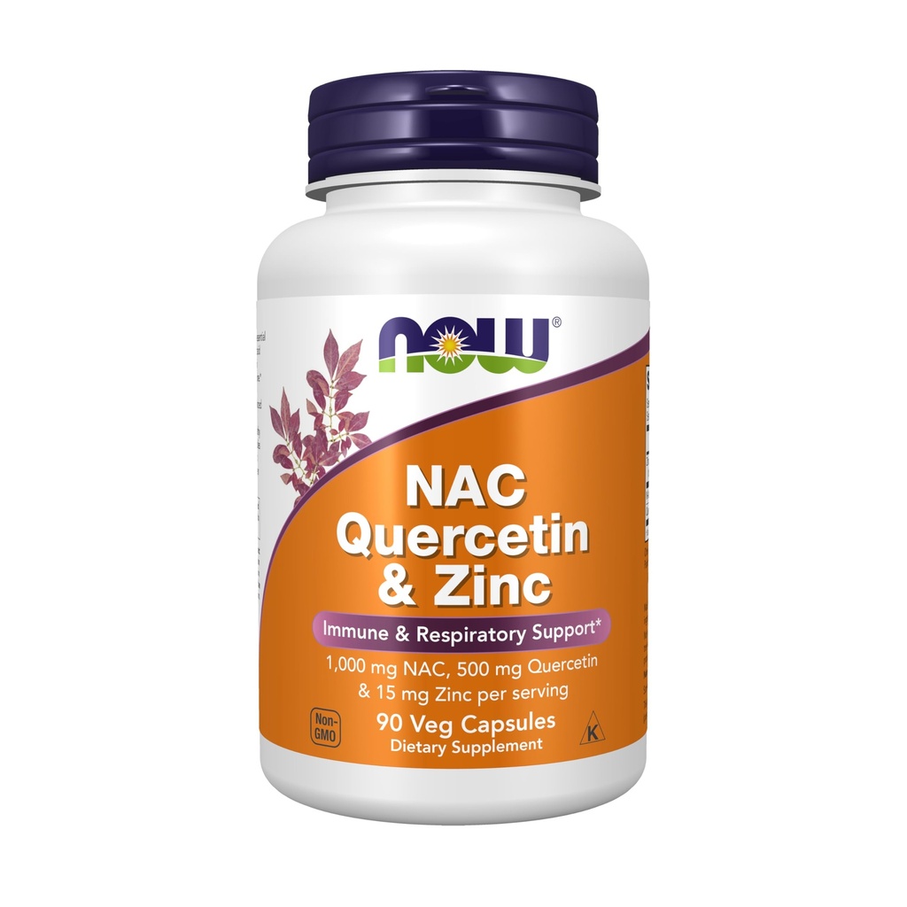 Acum Alimente Suplimente, NAC Querbetin şi Zinc, Immune şi Suport respirator*, 1000 mg NAC, 500 mg Querbetin, 15 mg Zinc, 90 Veg Capsule