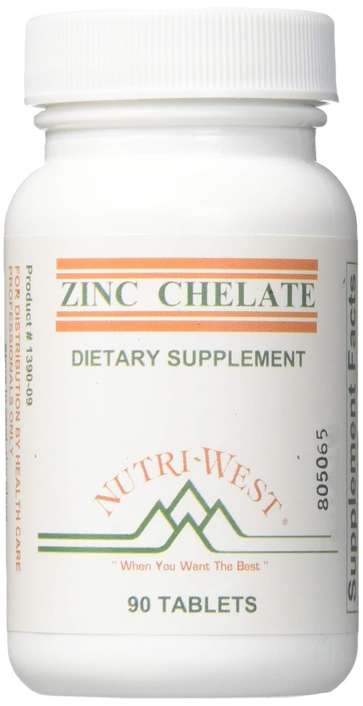 NutriWest, Chelate de zinc 16 mg 90 comprimate