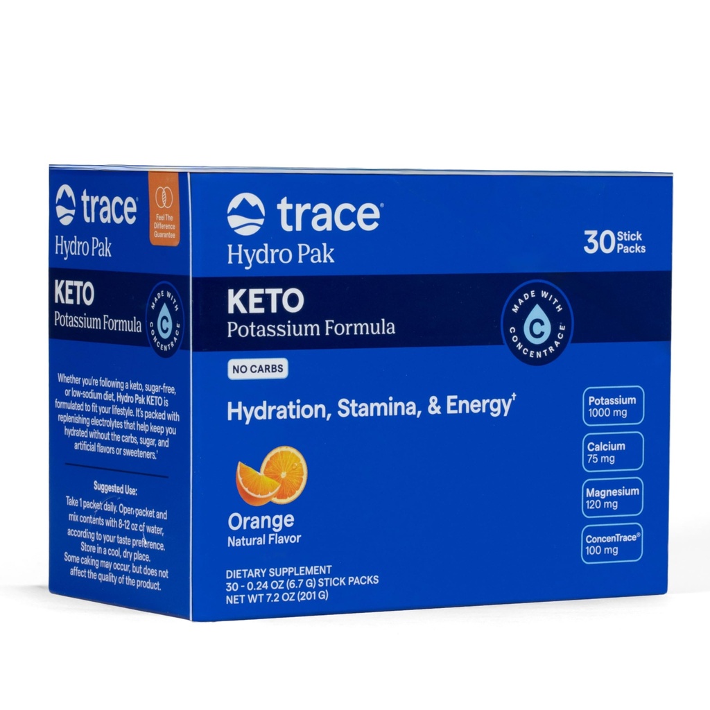 Trace Minerale Hydro Pak Keto - Electrolyte Replenishment Drink Mix 