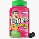 Flintstones Vitamine pentru copii picky + fier, copii Multivitamine Gumries cu vitamina C, D, E, B6 și fier, Gummy Vitamine, Aroma de struguri, 60 Gume