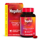 MegaRed - Omega-3 Krill Oil 350mg Softgels (130 Count in A Bottle), EPA & DHA Omega-3 Acidi grasi cu nici un gust de pește spre deosebire de ulei de pește, conține antioxidant Astaxantină