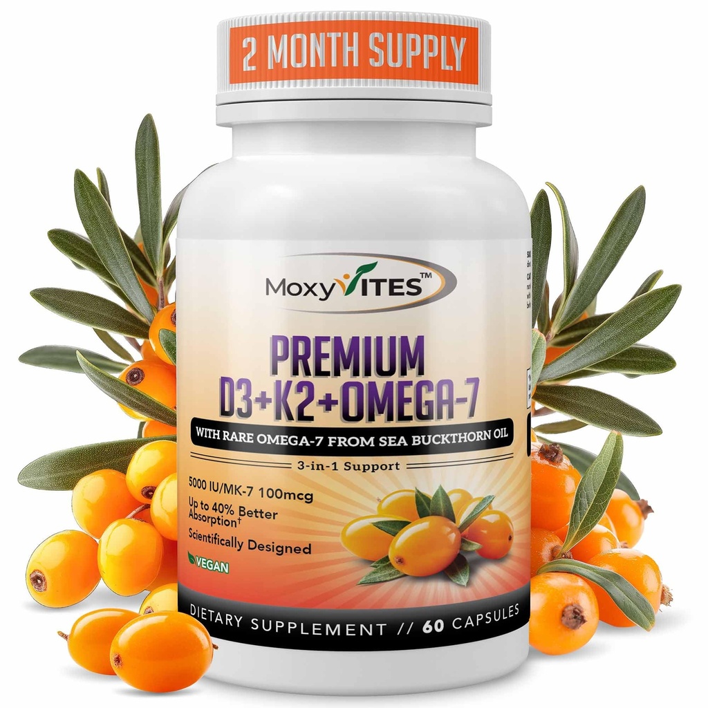 MoxiVites Vitamina D3 K2 5000 UI 