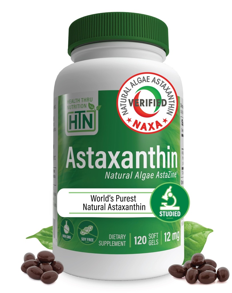 Sănătate Thru Nutriție Astaxanthin Triple Putere 12 mg Supliment 120 Softgels 