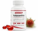 Astaxantina 12mg Softgels, Astaxantina naturala de la Haematococcus Pluvialis Microalgae, Suport antioxidant pentru Skin & Eye Health, Baza de ulei pentru o mai buna absorbtie, 60 Softgels, 30-Day Support