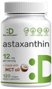 DEAL SUPLEMENT Astaxantina 12 mg per servire, 120 Softgels 