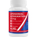 35mg Liposomal Astaxanthin Supliment - Suport puternic antioxidant pentru piele, Joint & Eye Health - Formula anti-îmbătrânire naturală cu Astexantină pură - Vegan, non-GMO, 60 capsule