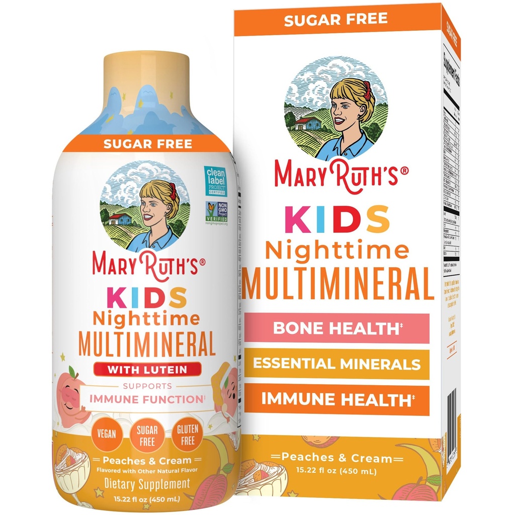 Copii lichid pe timp de noapte Multimineral de MaryRuth's Bone Health 