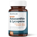 Astaxantină 24mg cu Licopen 50mg Supliment, 100 capsule vegetariene, non-GMO, gluten gratuit