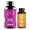 Fericit sănătos Hippie luminos pentru ea Astaxanthin Supliment & Du-te cu fluxul de hormon echilibru pentru femei 180ct