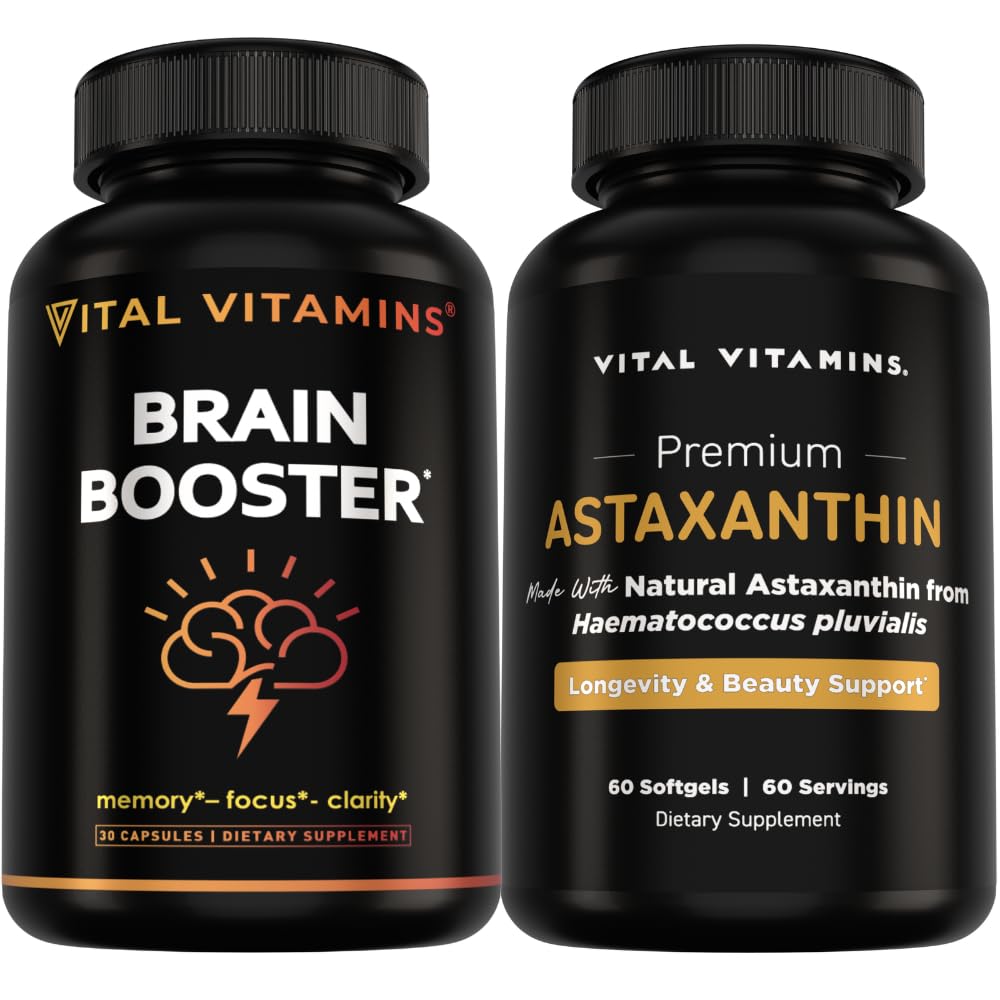 Vital Vitamine Brain Booster 30 ct + Astaxantină 60 ct