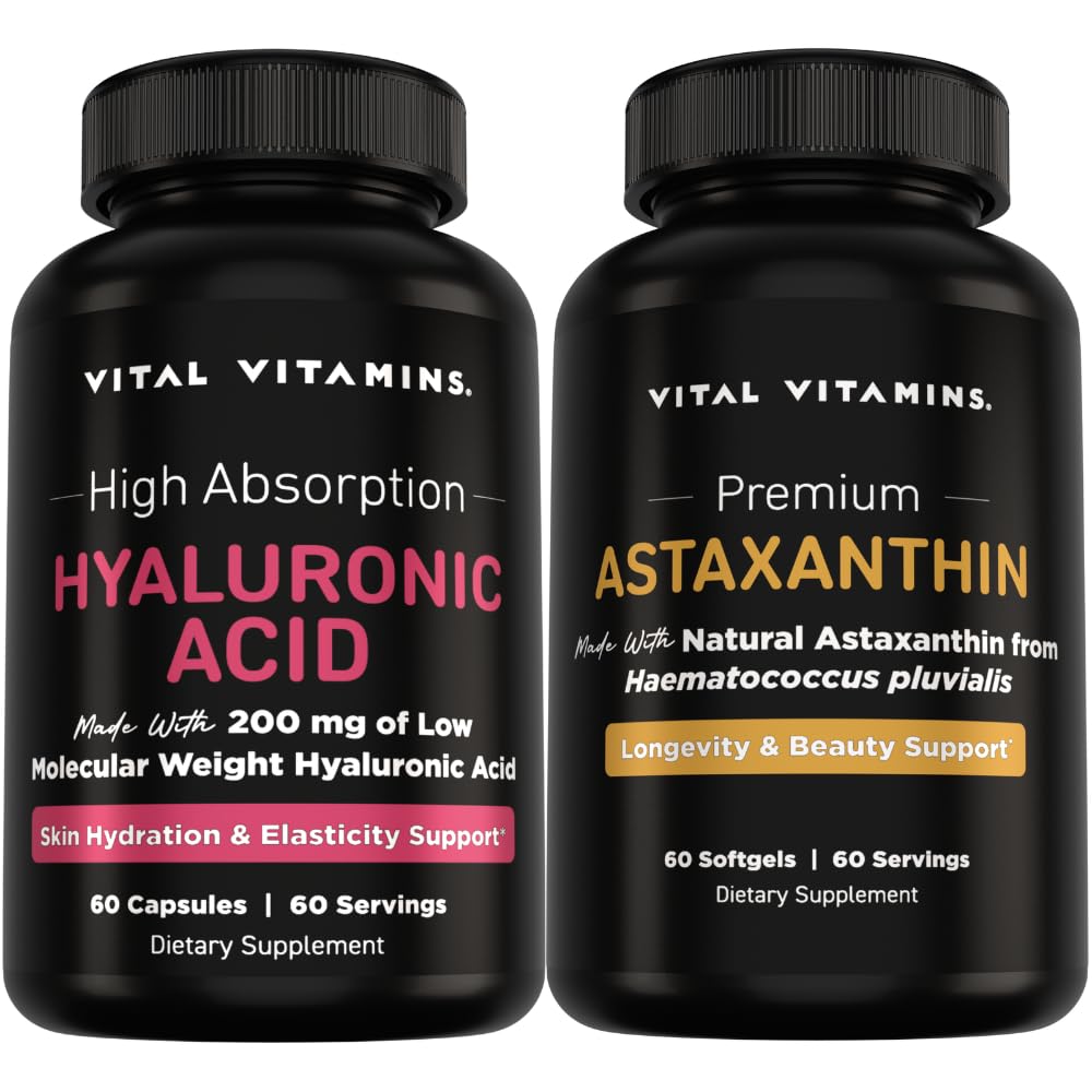 Acid hialuronic pur 60 ct + Astaxantină 60 ct