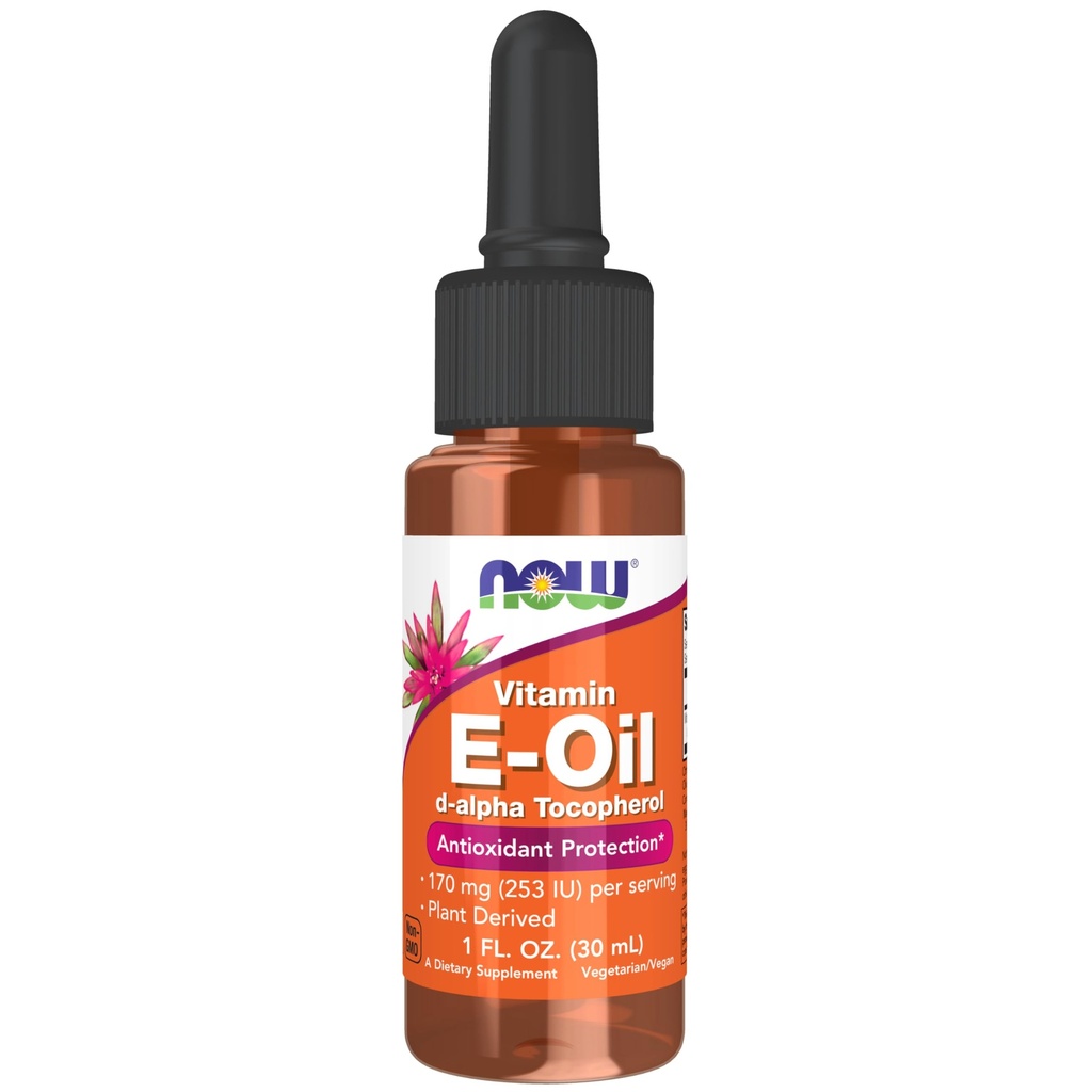 ACUM alimente Suplimente, vitamina naturala E-Oil lichid (D-Alpha Tocopherol), protecție antioxidant*, 1-Ounce