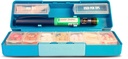 GMS Group Medical Supply, LLC Diabetic Pen Case & 7 Day Medicine Organizator - Kit de călătorie pentru consumabile diabetice - at a Glance Medicine Reminder - Holds New & Used Needles Safely - Small & Discreet