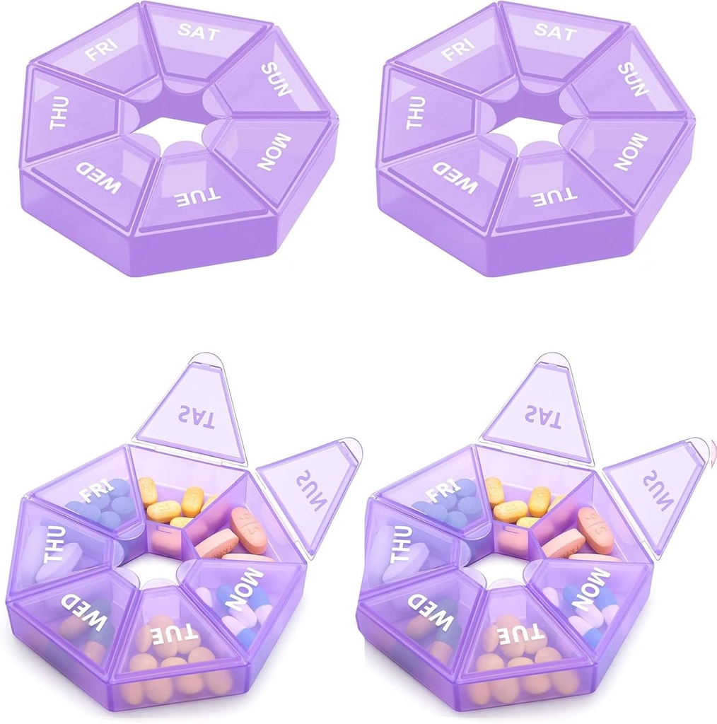 Weekly Pill Organizator mare 7 zile cutie pastile Organizator zi de zi medicament caz pentru vitamine pastile de ulei de pește Suplimente Artrita prietenos