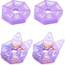Weekly Pill Organizator mare 7 zile cutie pastile Organizator zi de zi medicament caz pentru vitamine pastile de ulei de pește Suplimente Artrita prietenos