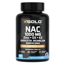XGold Health NAC 1000 mg cu Quercetin 95%, Bromelain, Zinc, Vitamina C, D3 & K2 Suport imun şi Supliment antioxidant Amestec avansat de apărare 90 Capsule vegetale