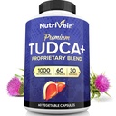 Nutrivein Premium TUDCA+ Suplimentul de suport hepatic 1000mg - 30 zile de aprovizionare (60 Capace): Suplimentul TUDCA Sare Bile pentru Wellness Ficat