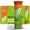 Lift Glucoză cu acţiune rapidă Glucoză comprimate de energie masticabile, Orange, tub 10 ct (Pachet de 12)