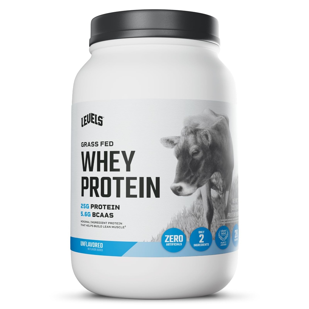 Nivele Iarba Pudră de proteine Fed Whey, Nu Artificiale, 25G de proteine, Nearomat, 2LB