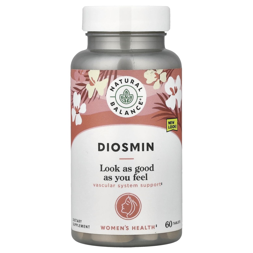 Balanta naturala Diosmin 500mg - Diosmin Hesperidin Suplimente de circulatie a sangelui - Flavonoizi pe baza de plante Suplimente pentru suport circulator si vascular, Lab Verified, 60 zile de garantie, 60 Serviri