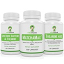 VitaMonk Matcha, Cafeina în doză mică și Theanine Bundle - Calm, energie concentrată fără Jitters
