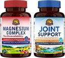 Vitalitown Magneziu + Glucosamină Chondroitin MSM Bundle (Pachetul de 2) 