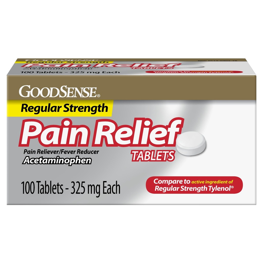 Dureri Relief, Acetaminofen comprimate 325 mg, Concentraţie regulată, Durere Reliever şi Reductor de febră