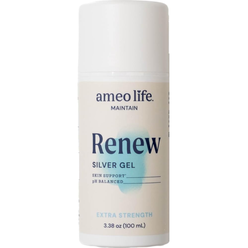 Ameo Life Extra Putere Californ Silver Gel 35 ppm - pH Balant, Structurat Gel de Argint pentru Piele Sanata, Tăieturi Minore, Scrapes & Burns - Îngrijirea pielii naturale pentru Întinerire (100ml)