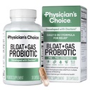 Bloat & Gas Probiotic 5-in-1 Suport proactiv pentru medic + Daily Relief - Digestion & Gut Health- Herbals, Enzime digestive, Post & Prebiotice - Relief de gaze pentru adulti - Femei si barbati - 30ct