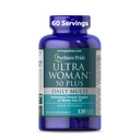 Puritan's Pride Ultra Woman 50 Plus High Potency Performance Time Release Daily Multivitamine with Zinc, Dietary Supplement for Healthy Aging & Cellular Energy Production, 2 Moon Supply, 120 Count