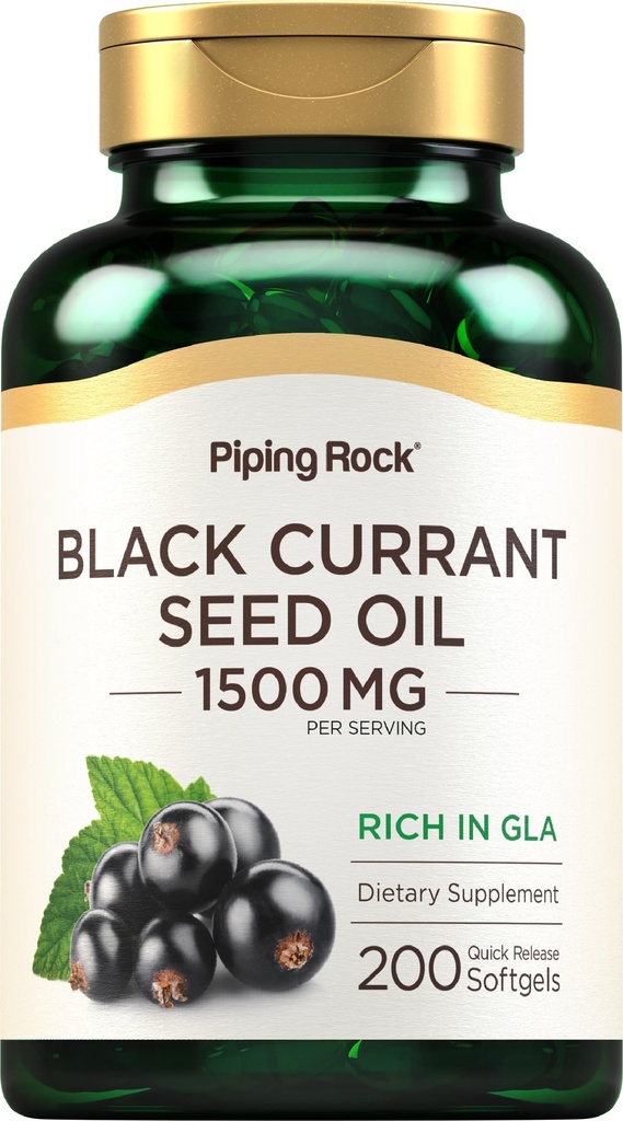 Piping Rock Black Currant Seed Seed Oil Softgel Capsules 
