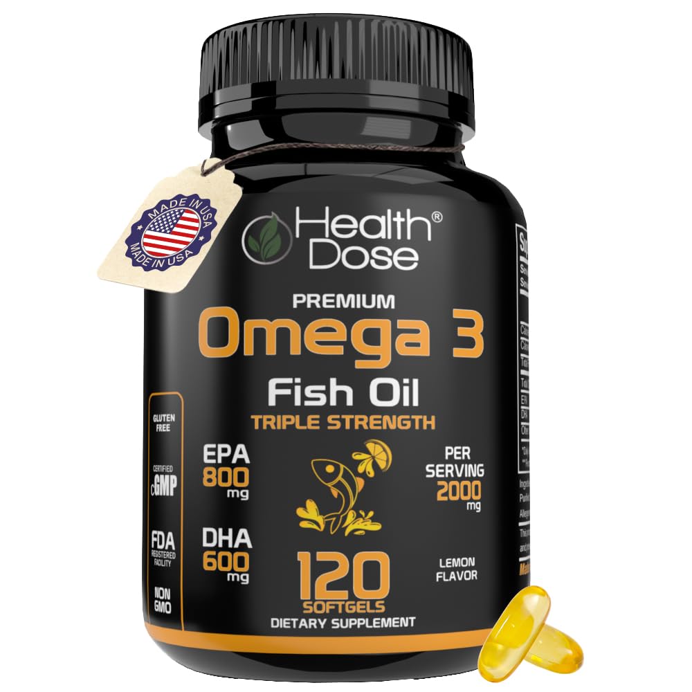 Sănătate doză Omega 3 ulei de pește 2000mg 