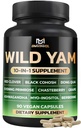 BMVINVOL Wild Yam Supplement | Red Clover, Black Cohosh, Evening Primrose, Berberine, Myo-Inositol - [ 90 Capsules]