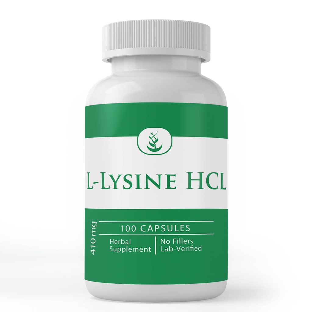 INGREDIENTE ORIGINALE Pure L-Lysine HCL (100 capsule) Mereu pure, fără aditivi sau fillere, verificate de laborator