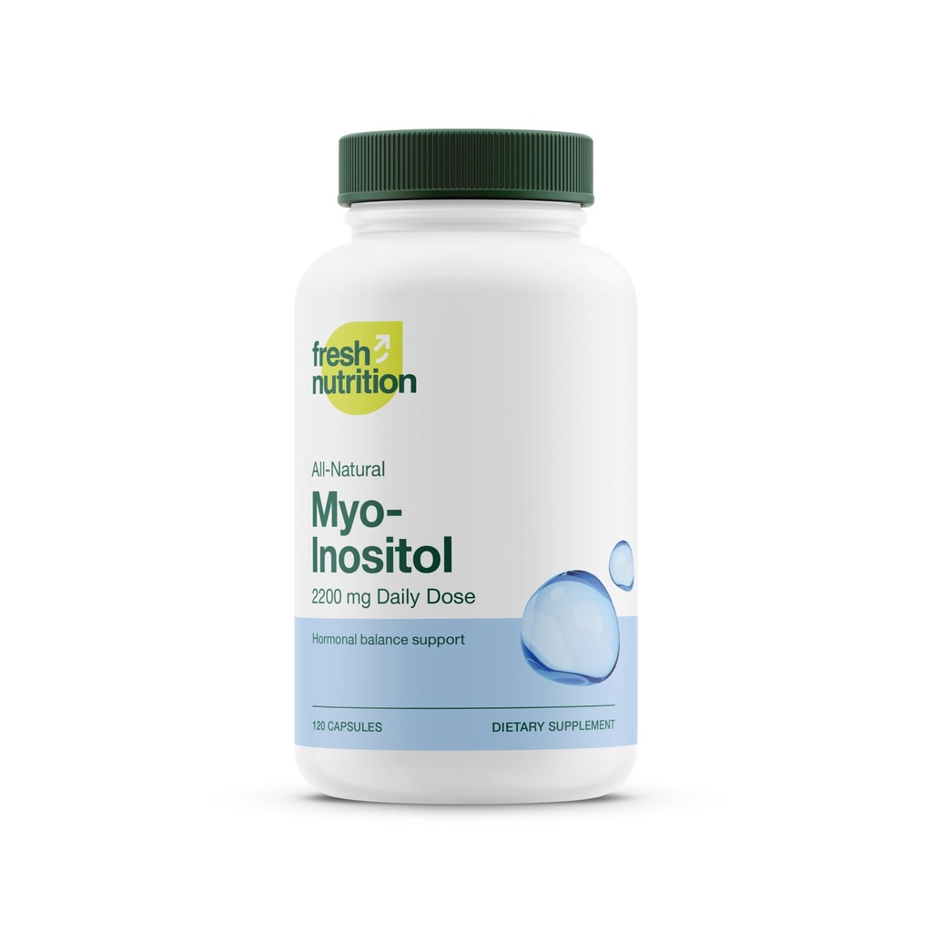 Myo-Inositol - 2200 mg cel mai puternic NMR verificat - 120 capsule cu pulbere de mare potenta - cel mai bun valoare Myo Inositol - Made in the USA