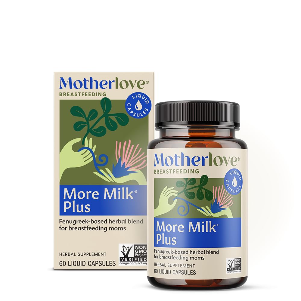 Motherlove mai mult lapte Plus (60 capace lichide) Schinduf-Based Suplimentul de alăptare pentru a sprijini alimentarea cu lapte de sân