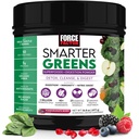 Force Factor Greens Superfoods Powder pentru a sprijini Digestion, Sanatate Gut, Blooting, Greens Powder cu Probiotice, Prebiotice, Enzime digestive, & Adaptogens, rodii Berry, 30 Servings